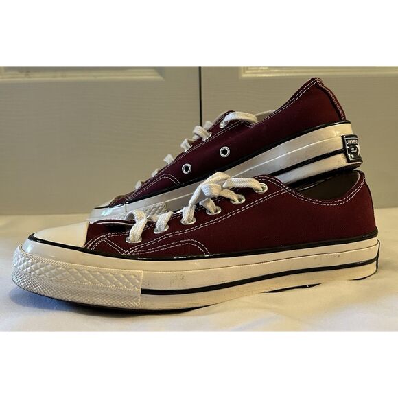 Converse Chuck Taylor Deep Bordeaux Maroon Low-top Shoes Mens Size 6 - Picture 6 of 10